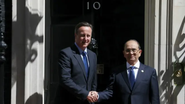 Thein Sein và David Cameron