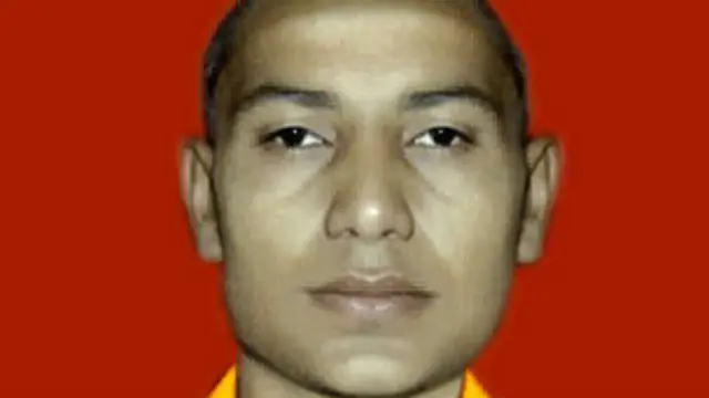 बोधगया धमाकों के संदिग्ध का स्केच. 