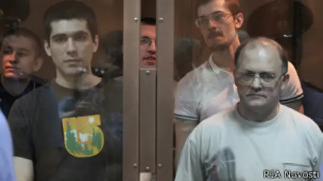 Обвиняемые на процессе по "болотному делу"