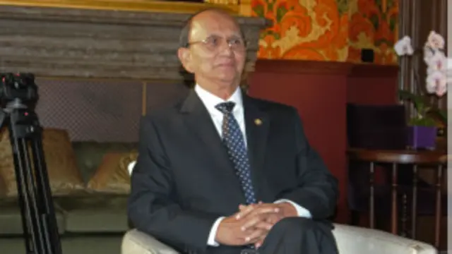  လန်ဒန်ရောက် မြန်မာ သမ္မတ ဦးသိန်းစိန်