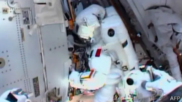 Итальянский астронавт в космосе