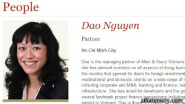 A&O mời bà Sương Đào về quản lý hai văn phòng ở Việt Nam