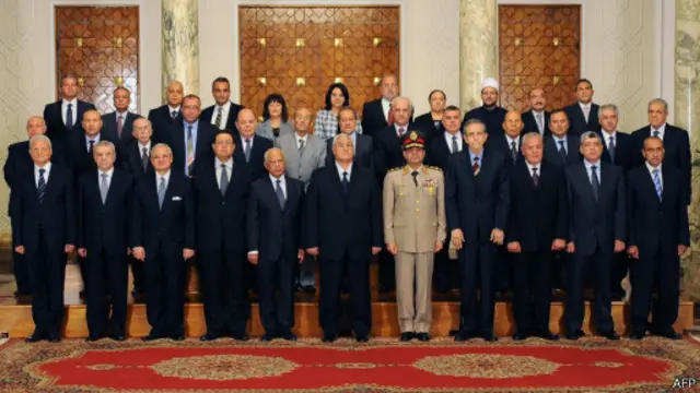 مجلس الوزراء المؤقت الجديد في مصر