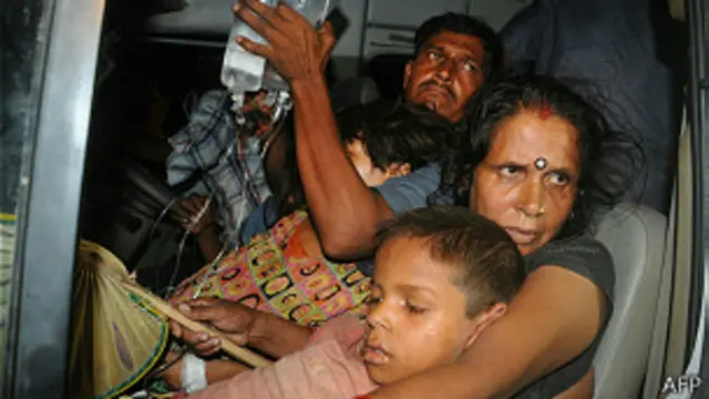 Un niño enfermo por comer en la escuela es trasladado fuera del hospital