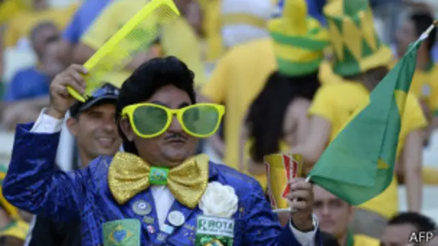 Torcedor em Fortaleza | Foto: AFP