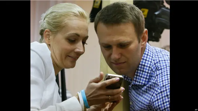 Алексей Навальный и его жена Юлия.