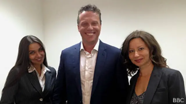 Полонский со своими помощницами