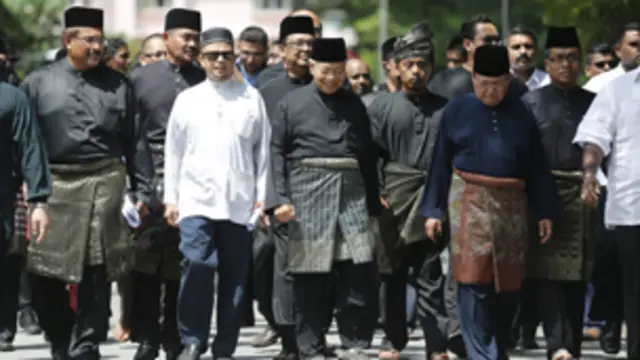 محتجون مسلمون في ماليزيا