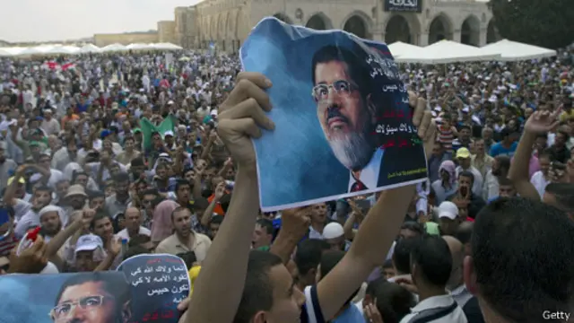 Aksi pendukung Morsi