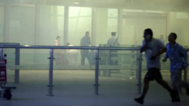 لم يصب في الحادث الا مفجر القنبلة