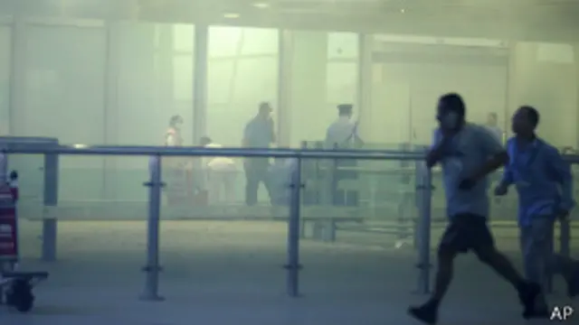 Третий терминал международного аэропорта Пекина после взрыва