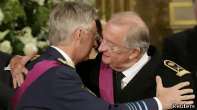 Ikigomangoma Filipo (ibumoso) n'umwami Albert wa kabiri