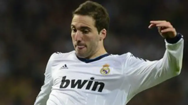 皇马射手伊瓜因上赛季打入18粒进球