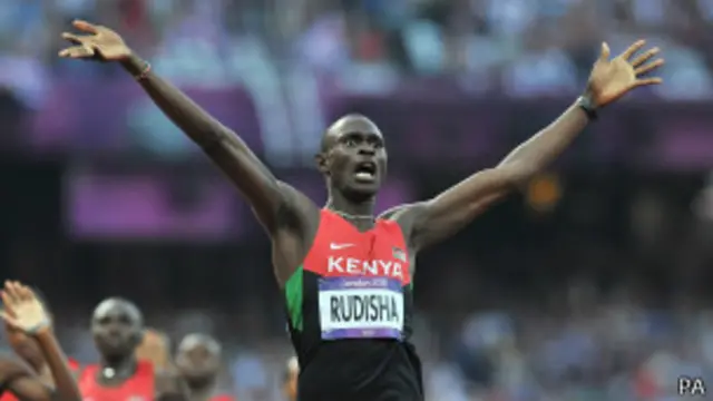 العداء الكيني ديفيد روديشا 