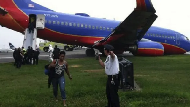 Pesawat jenis Boeing 737 ini terbang dari Nashville. 