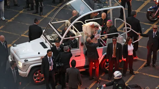 Papamóvil en Río de Janeiro