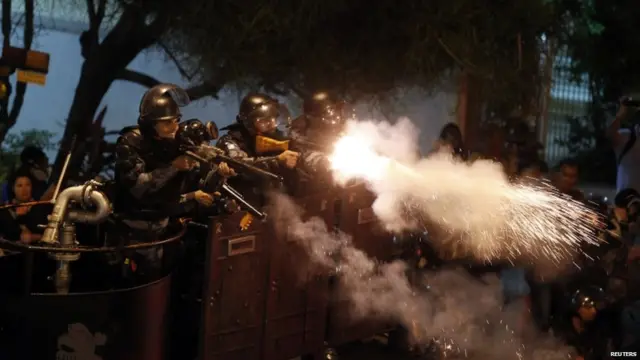 Protestas en Río de Janeiro