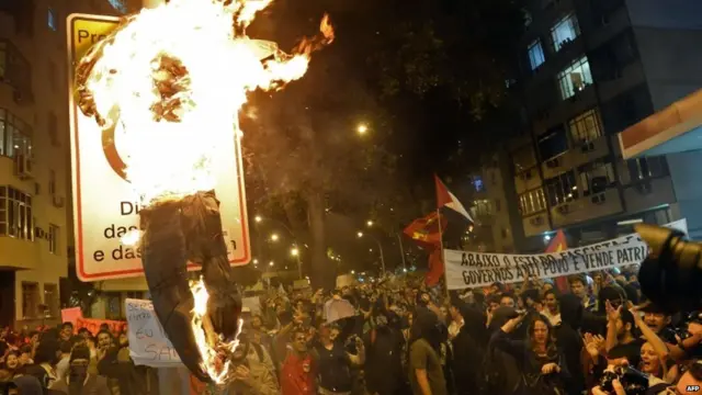 Protestas en Río de Janeiro