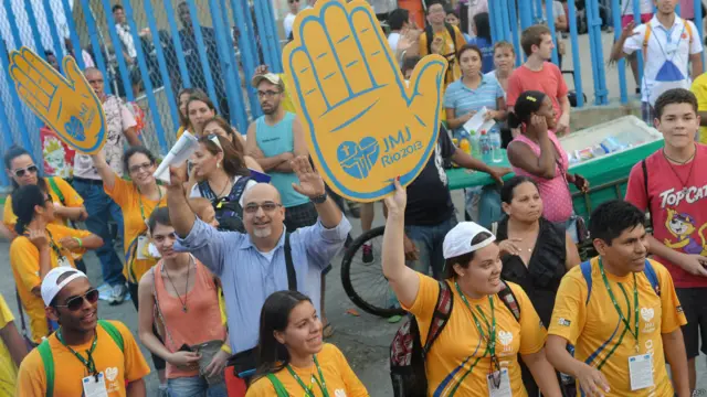 Jóvenes católicos en Río