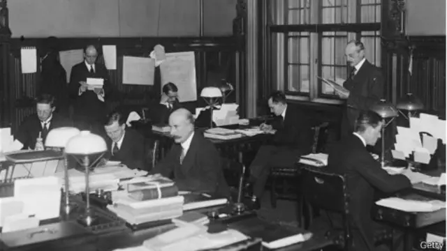 Офисные работники. 1919 год. 