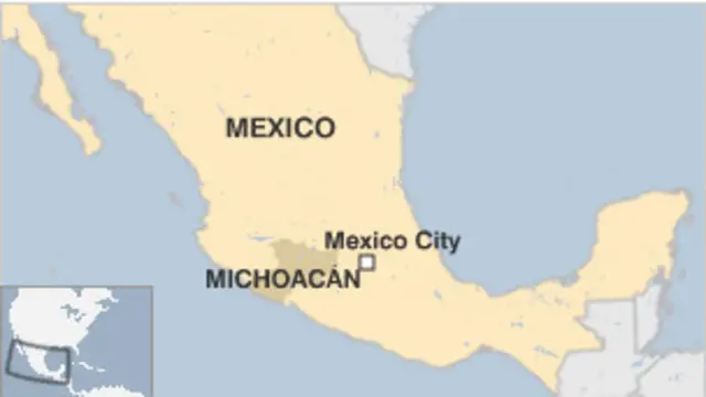 карта Мексики