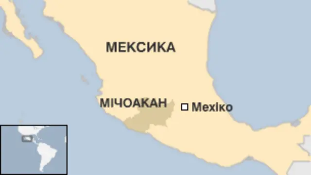 Карта Мексики