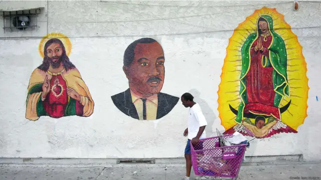 Mural at Lupita Discount Store, Compton Ave. at 55th St., LA, 2006