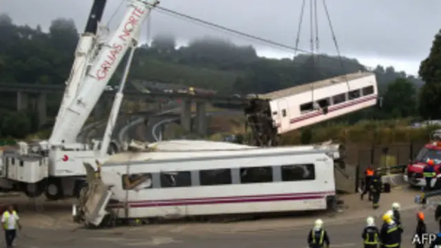 авария поезда в Испании