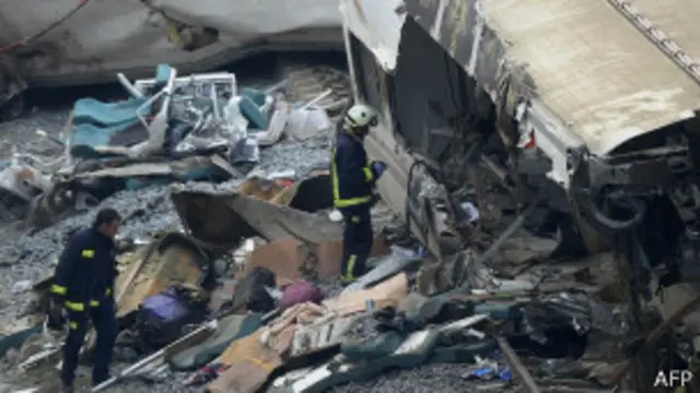 Accidente de tren en España
