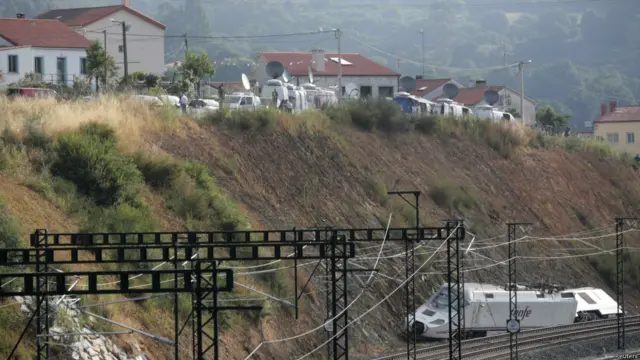 Escena del accidente el viernes 26 de julio. 