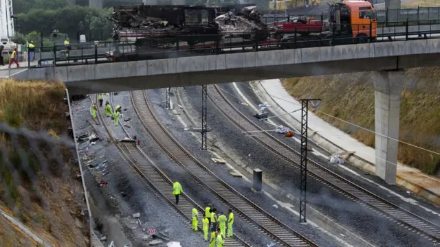 Escena del accidente el viernes 26 de julio. 