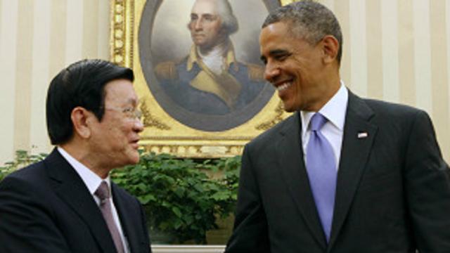Lãnh đạo hai nước Việt Nam và Hoa Kỳ gặp nhau ở Nhà Trắng ngày 25/7