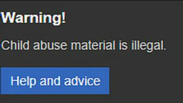 Предупреждение Bing