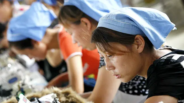 चीन, कर्मचारी, राशि