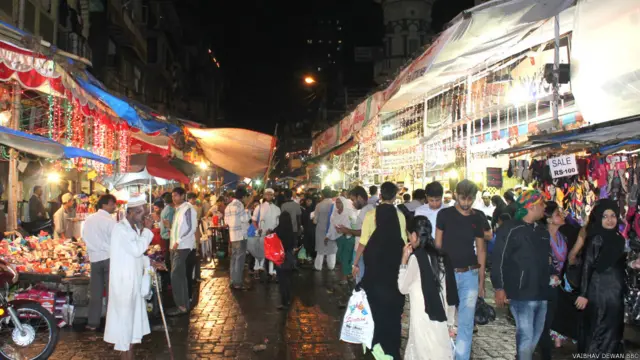 Pasar makanan Mumbai. Foto-foto oleh Vaibhav Dewan/BBC