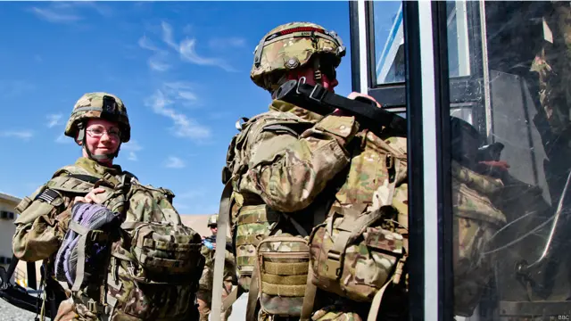 Военные США на базе Манас