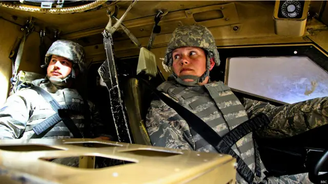 Военные США на базе Манас