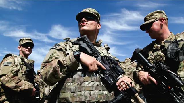 Военные США на базе Манас