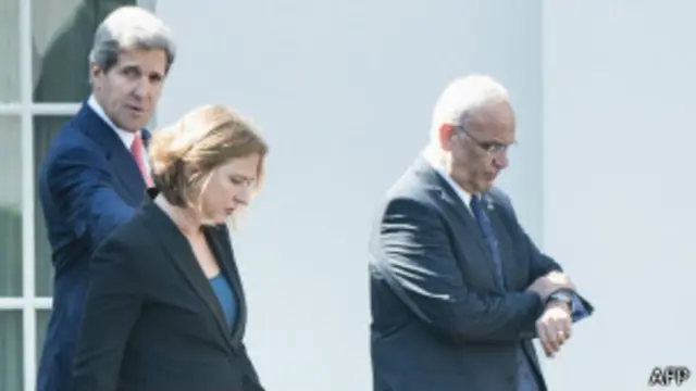 اسرائیل کی جانب سے وزیر انصاف تسیبی لیفنی اور فلسطین کی جانب سے صائب عریقات ان مذاکرات کی سربراہی کر رہے ہیں