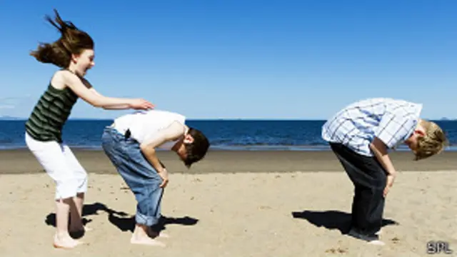 Jugando al aire libre