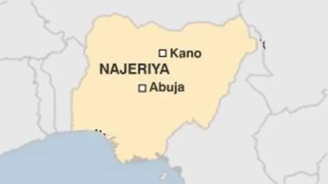 Taswirar Najeriya mai nuna Kano da Abuja