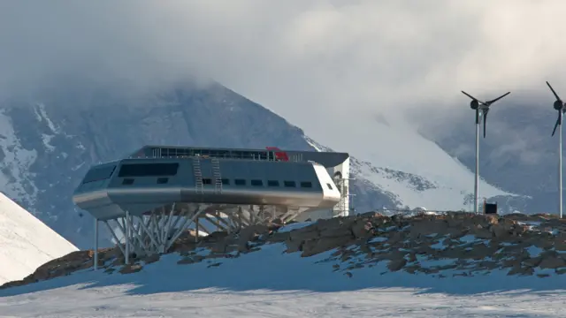 Estación Princess Elizabeth. Foto: International Polar Foundation/René Robert