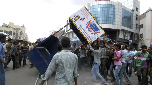 तेलंगाना विरोध 