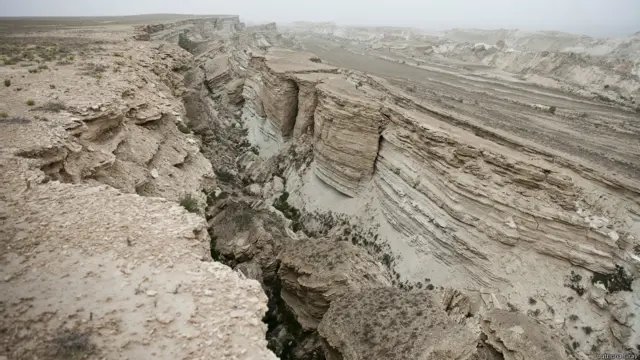Üstyurt yaylasındaki kanyonlar