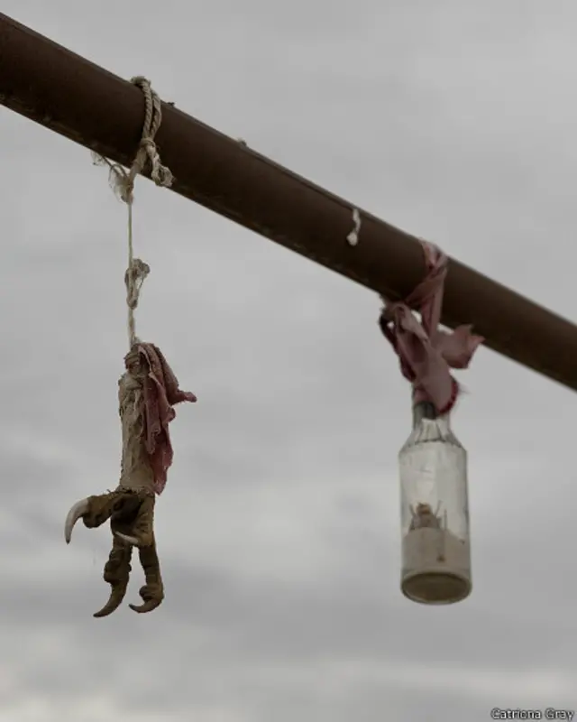 Uç-say köyünde nazara karşı tılsımlar