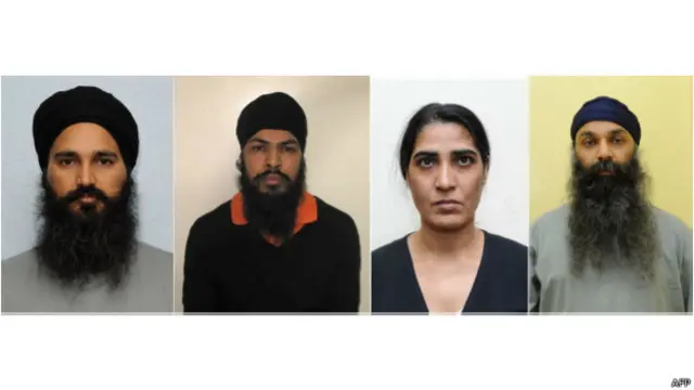 मनदीप सिंह संधू, दिलबाग सिंह, हरजीत कौर और बरजिंदर सिंह सांगा