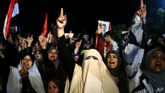 Aksi pendukung Morsi