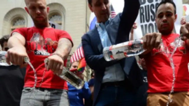 Nyu Yorkda "vodka etirazı"