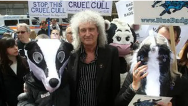 前英国Queen乐队歌星 Brian May 投身抗议活动。