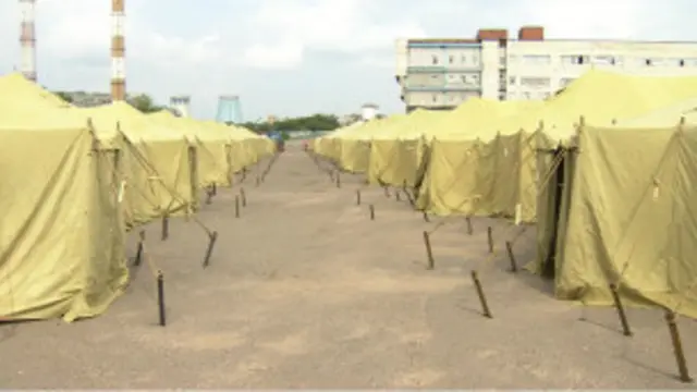 Палаткалар шаҳарчасига келтирилган муҳожирлар ватанларига чиқиб кетишга мажбур.